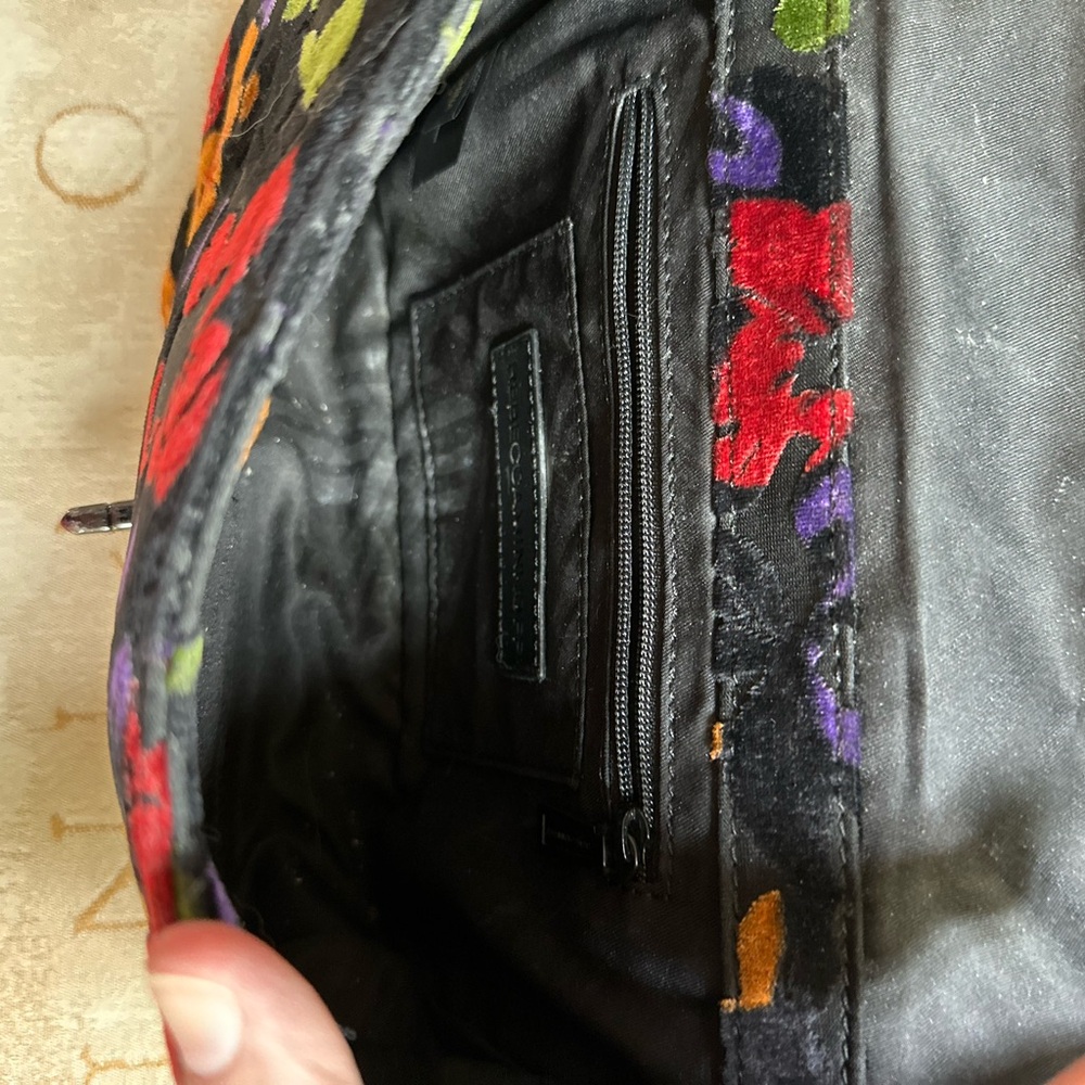 Gorgeous Velvet Rebecca Minkoff Love Floral Crossbody Gently Loved RARE FIND! - Picture 4 of 10